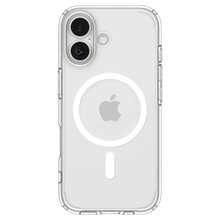 SPIGEN case ULTRA HYBRID MAG compatible with MagSafe for IPHONE 17 clear white