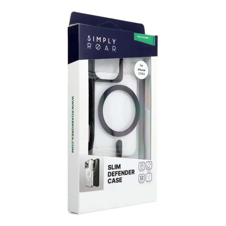 ROAR чохол SLIM DEFENDER сумісний з MagSafe для IPHONE 17 чорний