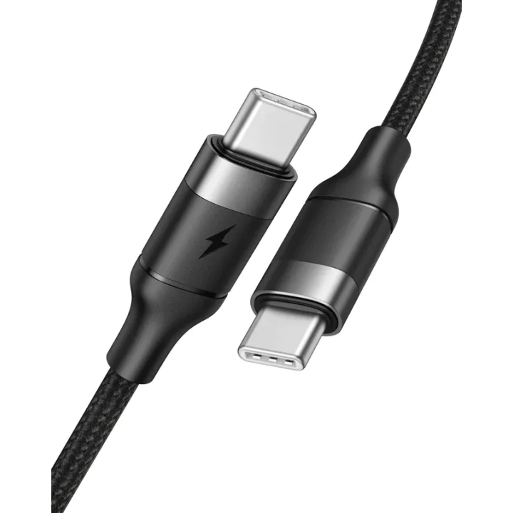 Cable USB C to USB C VEGER PD 5A 100W 1,5 m CC02 black
