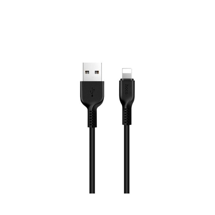 Cable USB A for Lightning Hoco 2,4A 1 m X20 black