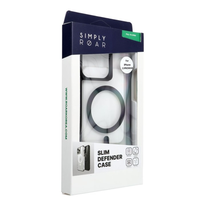ROAR чохол SLIM DEFENDER сумісний з MagSafe для IPHONE 15 Pro Max чорний