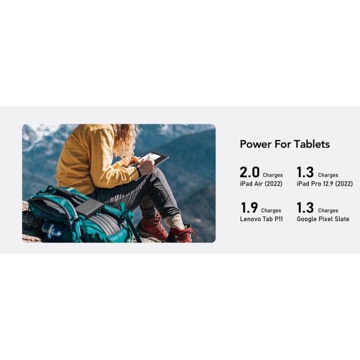 Powerbank Veger TCE130 (W2503) PD 130W 25000 mAh z wbudowanymi kablami Typ C / Lightning czarny 0INT
