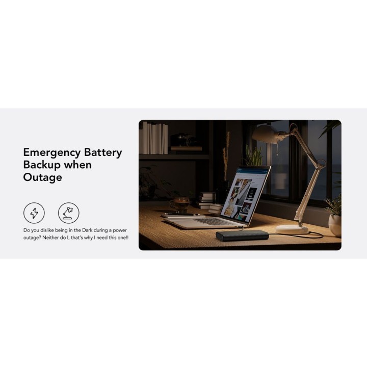 Повербанк Veger TCE130 (W2503) PD 130W 25000 mAh з вбудованими кабелями Тип C / Lightning чорний 0INT