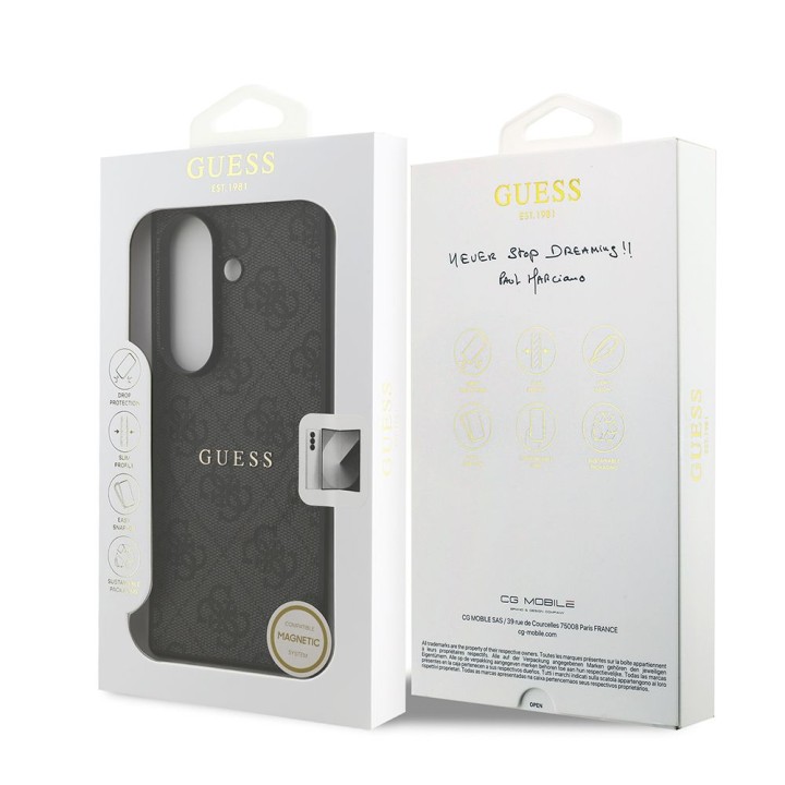 GUESS чехол для SAMSUNG Z Fold7 GUHMZFD7P4MSEGCK (Magnetic 4G PU W/ Classic) черный