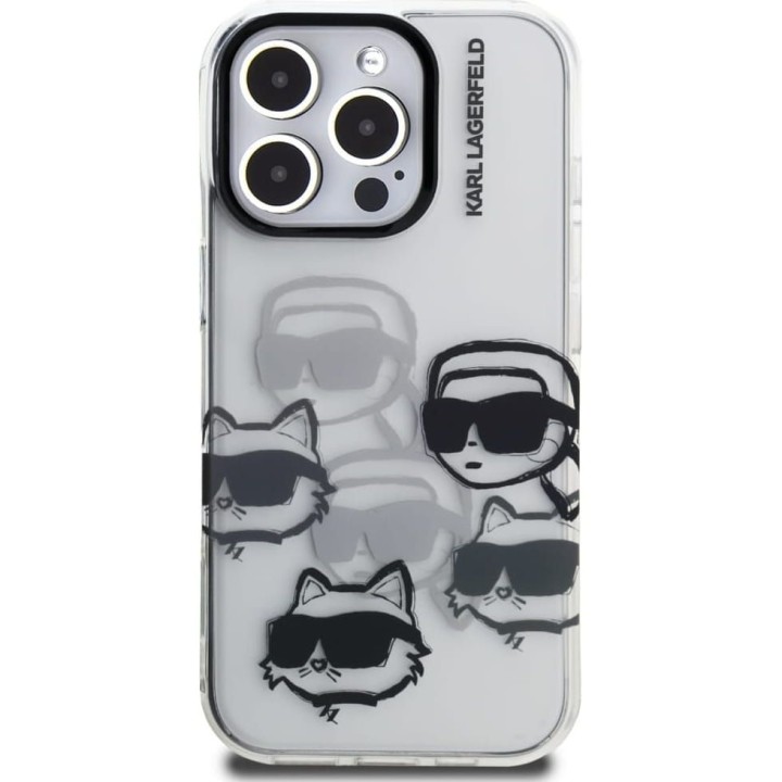 KARL LAGERFELD чехол для IPHONE 16 PRO MAX KLHCP16XHMCHKCT (IML Multi K&C Head Pattern)