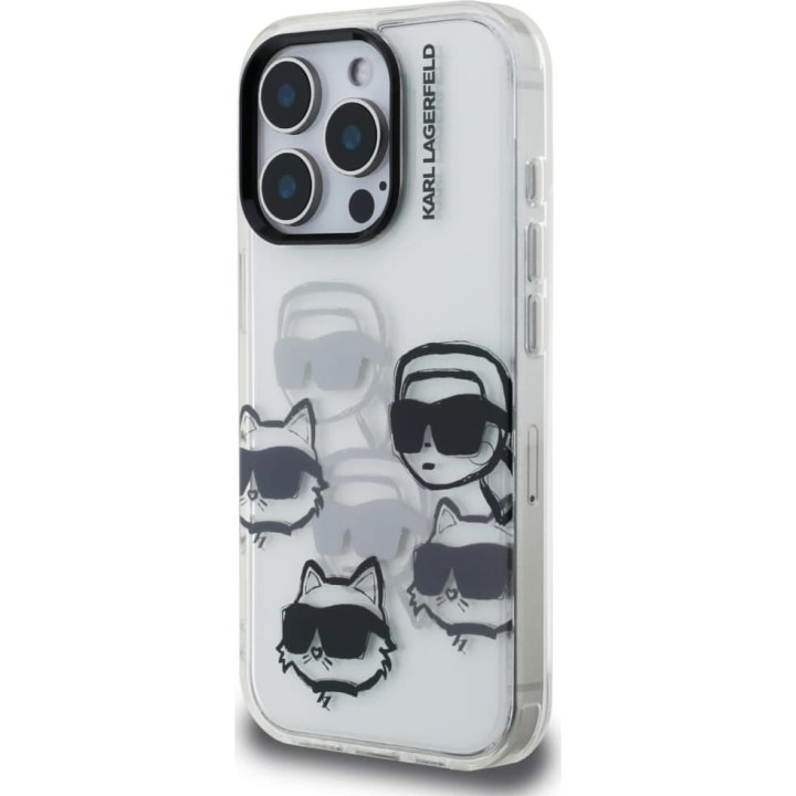 KARL LAGERFELD чехол для IPHONE 16 PRO MAX KLHCP16XHMCHKCT (IML Multi K&C Head Pattern)