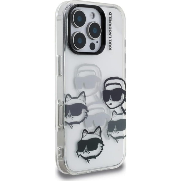 KARL LAGERFELD чехол для IPHONE 16 PRO MAX KLHCP16XHMCHKCT (IML Multi K&C Head Pattern)