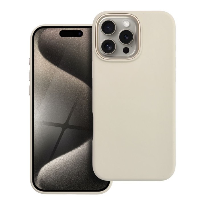 Case for iPhone 16 PRO MAX Forcell F-Protect Frame Premium MagSafe compatible antique white 0INT
