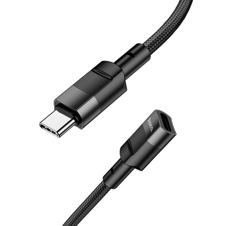 Адаптер OTG USB C для USB C Hoco 3A 1,2 m U107 черный