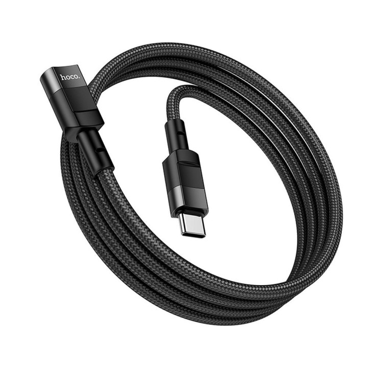 Адаптер OTG USB C для USB C Hoco 3A 1,2 m U107 черный