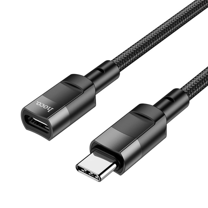 Адаптер OTG USB C для USB C Hoco 3A 1,2 m U107 чорний