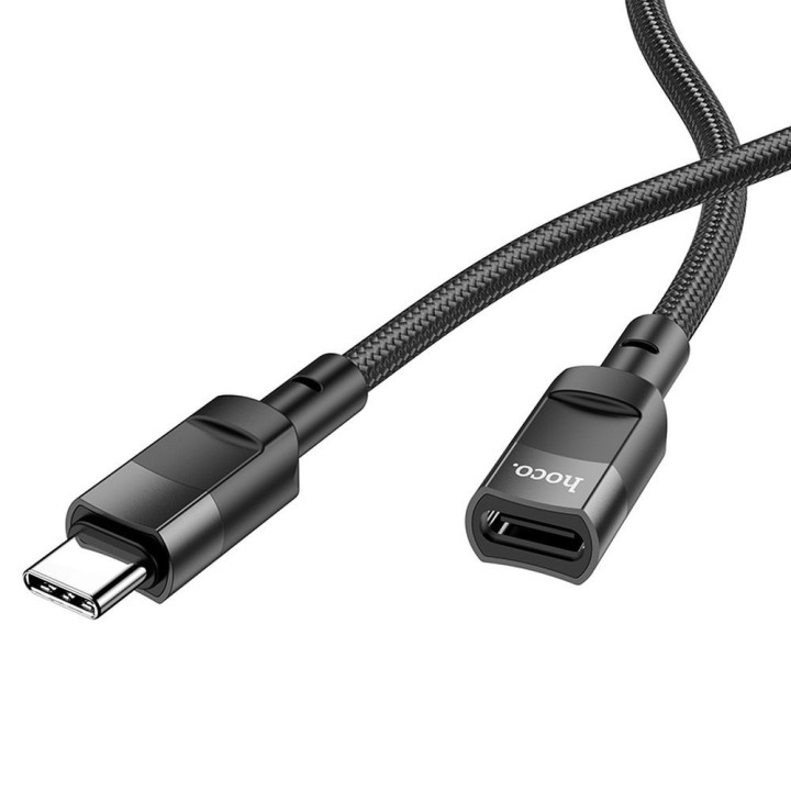 Адаптер OTG USB C для USB C Hoco 3A 1,2 m U107 черный