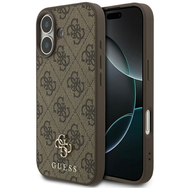 GUESS case for IPHONE 17 compatible with MagSafe GUHMP17SP4SM4MW (PU 4G Small 4G and Classic) brown