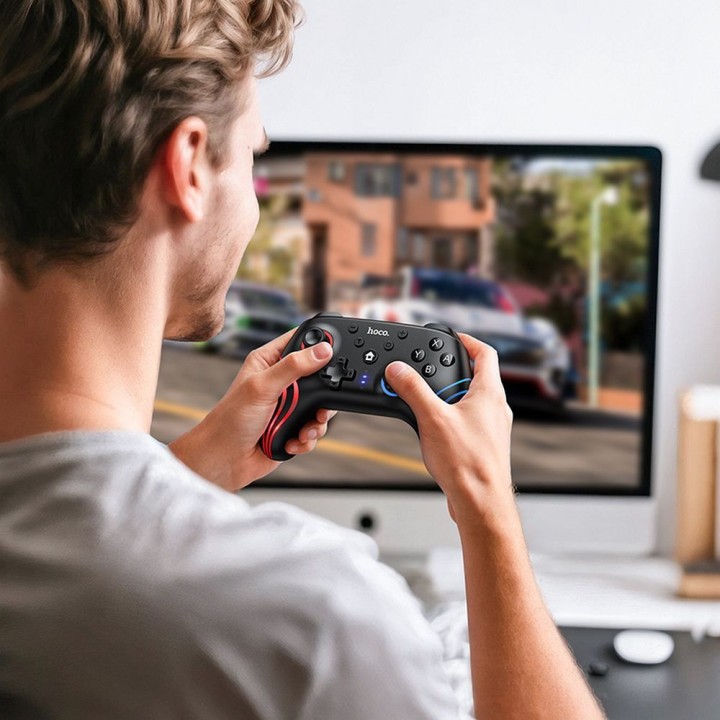 Wireless controller Hoco for Nintendo Switch 1 / 2 / PC GA2 black