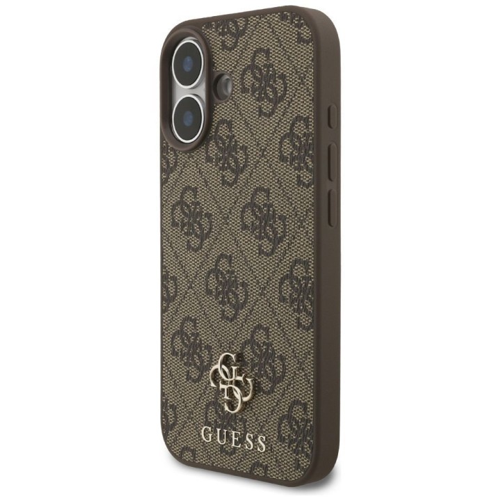 GUESS чехол для IPHONE 17 совместимый с MagSafe GUHMP17SP4SM4MW (PU 4G Small 4G and Classic) коричневый