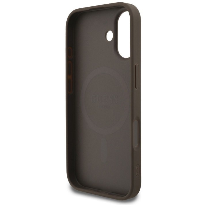 GUESS case for IPHONE 17 compatible with MagSafe GUHMP17SP4SM4MW (PU 4G Small 4G and Classic) brown