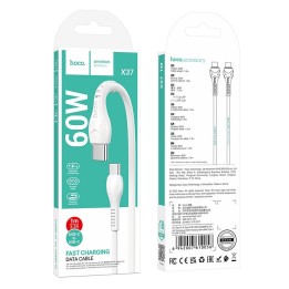 Кабель USB-C – USB-C Hoco PD 60W 1 m X37 белый