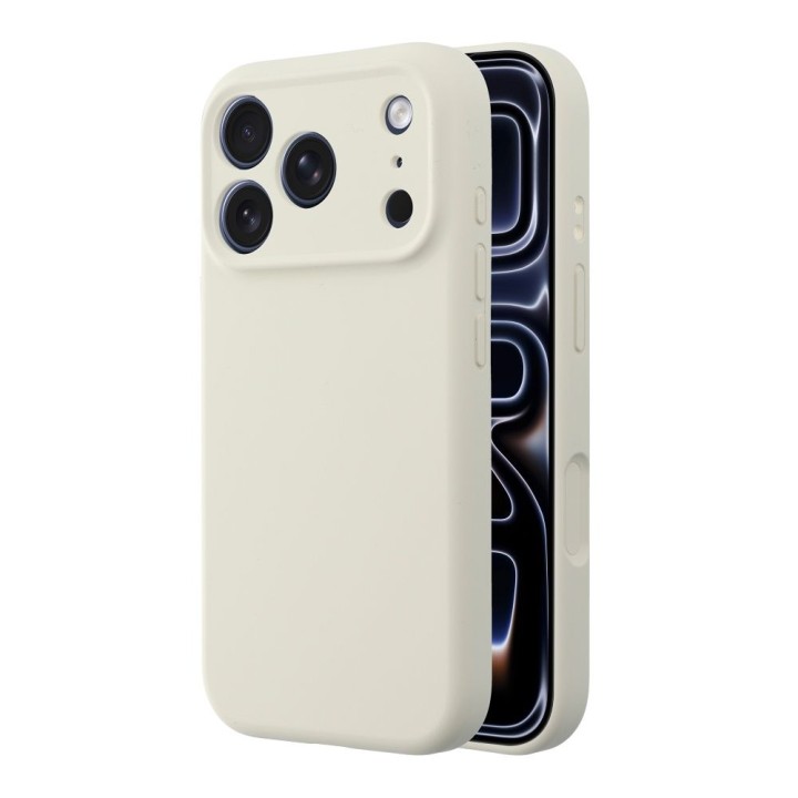 Case for iPhone 16 PRO MAX Forcell F-Protect Rubber Premium MagSafe compatible antique white 0INT