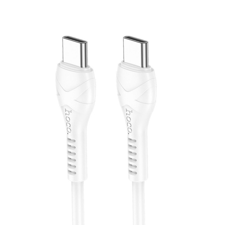 Кабель USB C — USB C Hoco PD 60W 1 m X37 білий