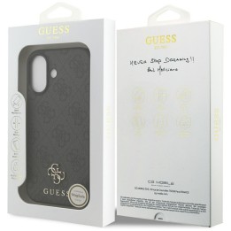 GUESS case for IPHONE 17 compatible with MagSafe GUHMP17SP4SM4MK (PU 4G Small 4G and Classic) black