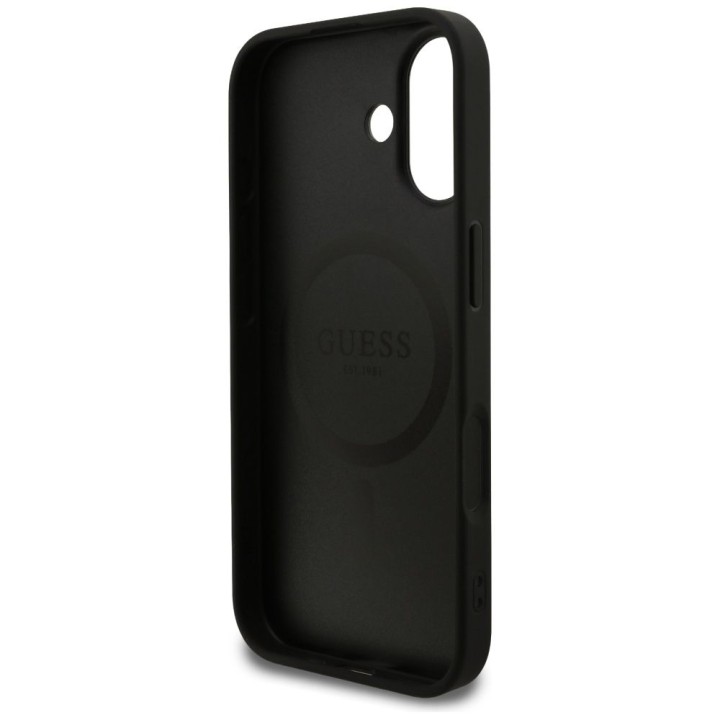 GUESS case for IPHONE 17 compatible with MagSafe GUHMP17SG4GFRK (PU 4G Ring Classic Logo) black