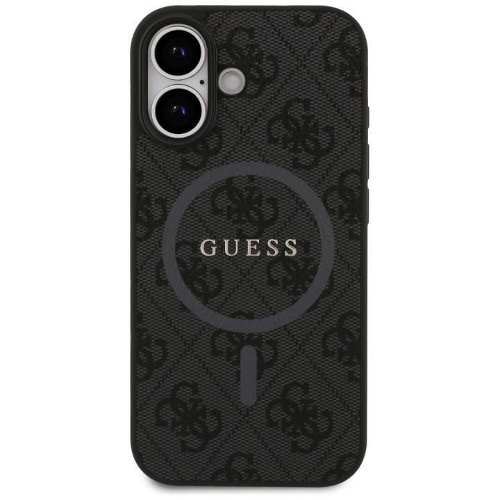 GUESS case for IPHONE 17 compatible with MagSafe GUHMP17SG4GFRK (PU 4G Ring Classic Logo) black