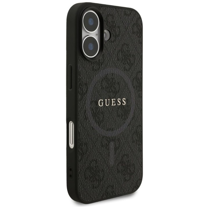 GUESS case for IPHONE 17 compatible with MagSafe GUHMP17SG4GFRK (PU 4G Ring Classic Logo) black