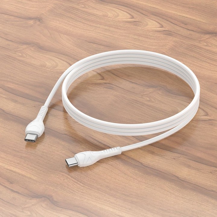 Cable USB C to USB C Hoco PD 60W 1 m X37 white