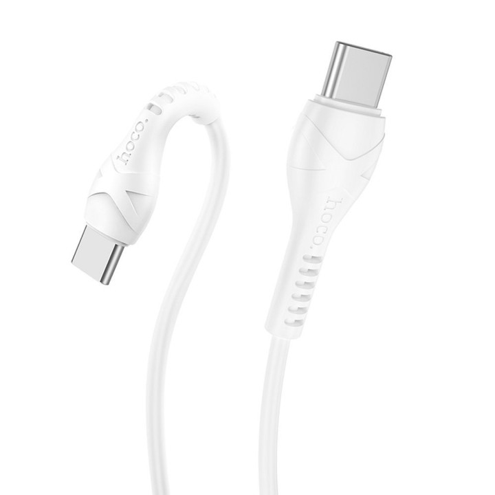 Cable USB C to USB C Hoco PD 60W 1 m X37 white
