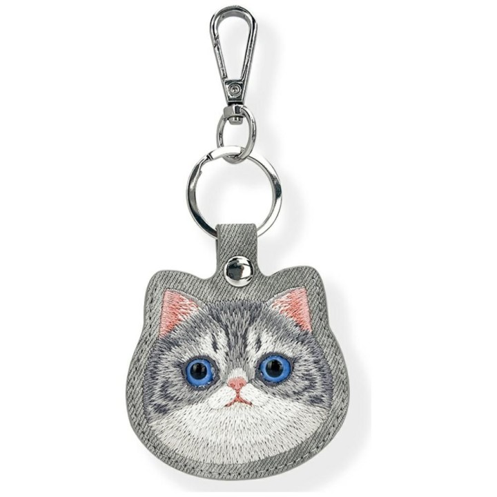NIMMY case for a tracker / keychain BIG EYED PET 2.0 Cat grey