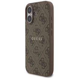 GUESS case for IPHONE 17 compatible with MagSafe GUHMP17SG4GFRW (PU 4G Ring Classic Logo) brown