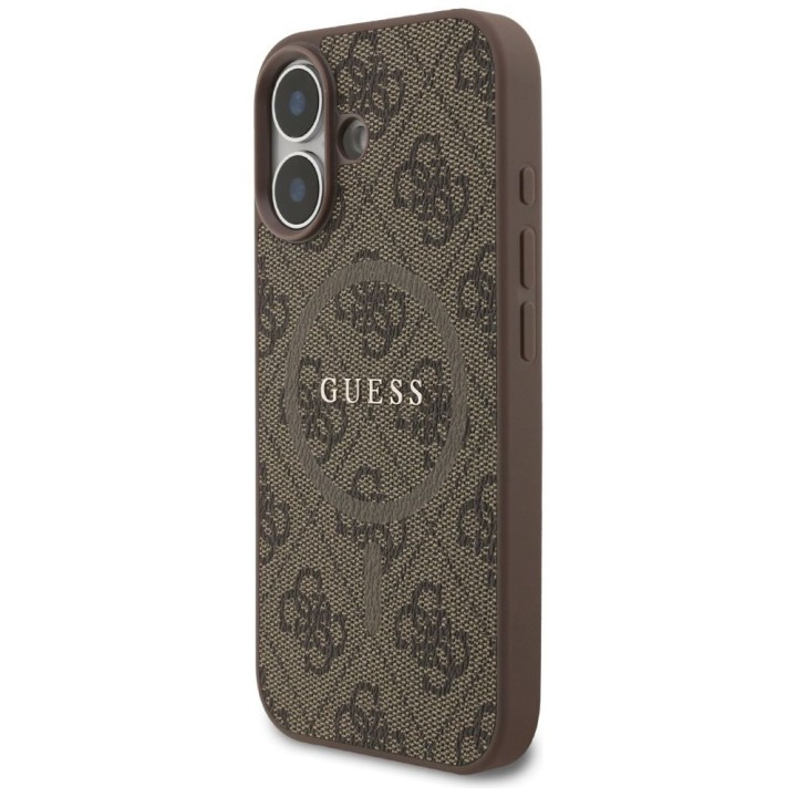 GUESS чохол для IPHONE 17 сумісний з MagSafe GUHMP17SG4GFRW (PU 4G Ring Classic Logo) коричневий