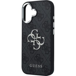 GUESS чохол для IPHONE 17 GUHCP17SP4G4SMCK (4G PU Leather Case with Big 4G and Classic Logo and Silver Metal Camera Frame)