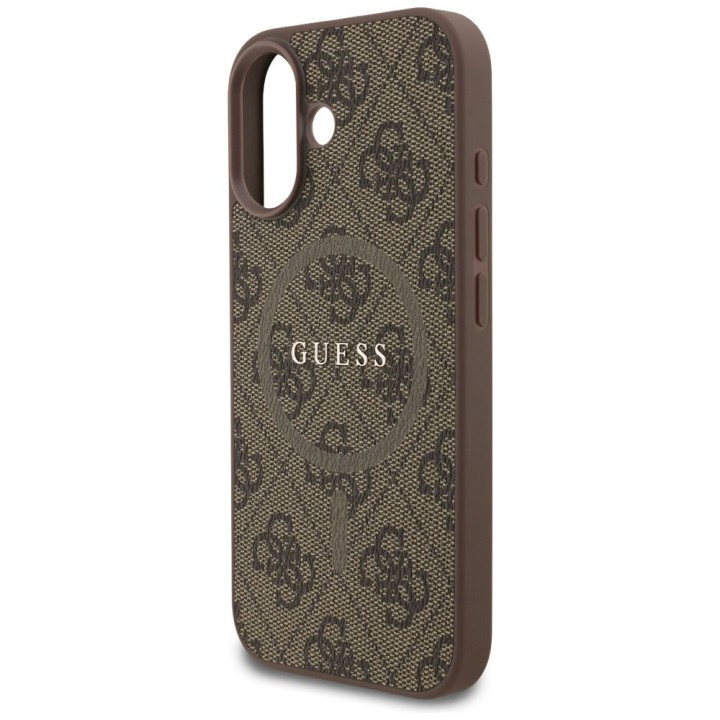 GUESS чохол для IPHONE 17 сумісний з MagSafe GUHMP17SG4GFRW (PU 4G Ring Classic Logo) коричневий