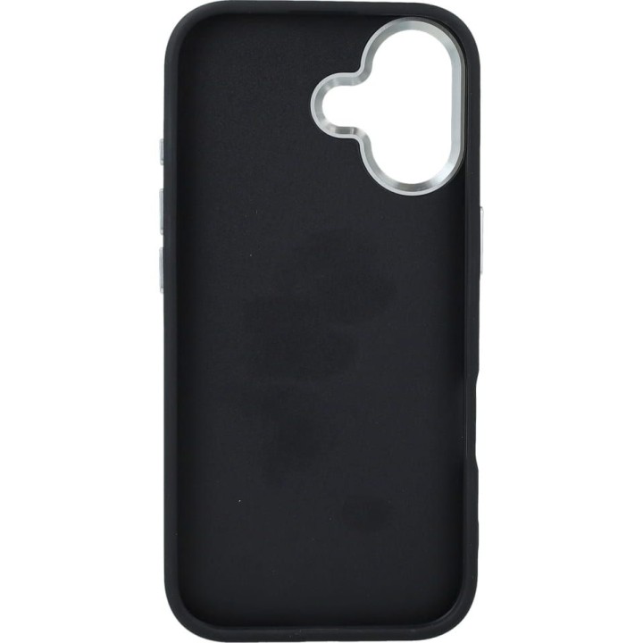 GUESS чехол для IPHONE 17 GUHCP17SP4G4SMCK (4G PU Leather Case with Big 4G and Classic Logo and Silver Metal Camera Frame)