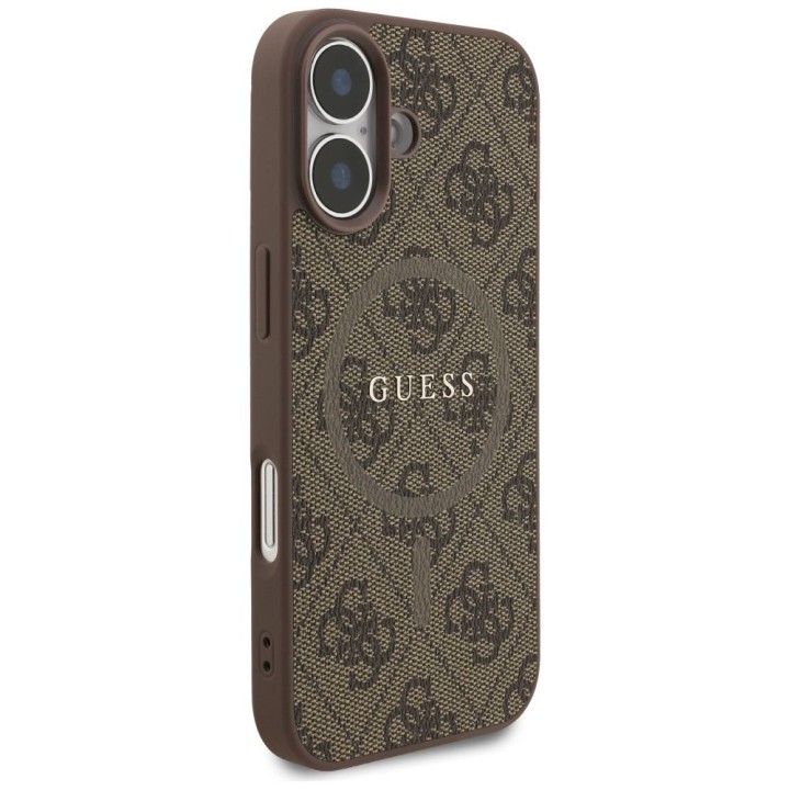 GUESS чохол для IPHONE 17 сумісний з MagSafe GUHMP17SG4GFRW (PU 4G Ring Classic Logo) коричневий