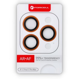 Загартоване скло на камеру для iPhone 17 PRO / 17 PRO MAX Forcell Premium помаранчеве 0INT