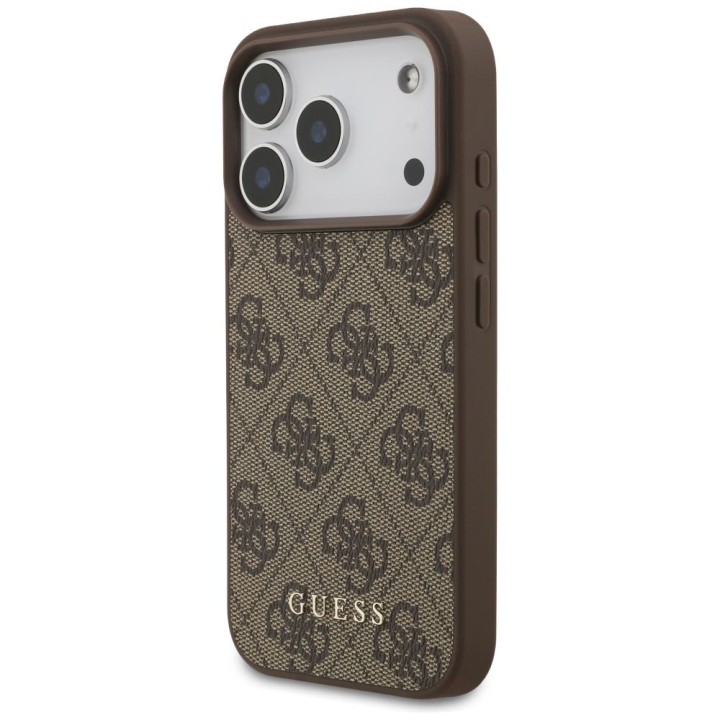 GUESS чехол для IPHONE 17 Pro GUHCP17LG4GFBR (PU 4G Classic) коричневый