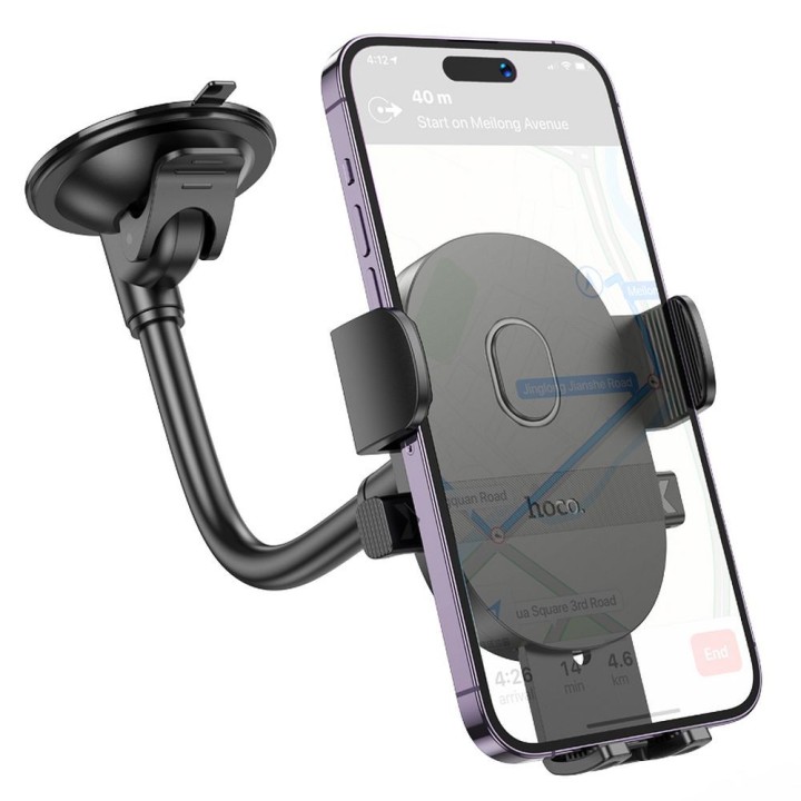 Universal car phone holder Hoco for windshield / dashboard H20 black