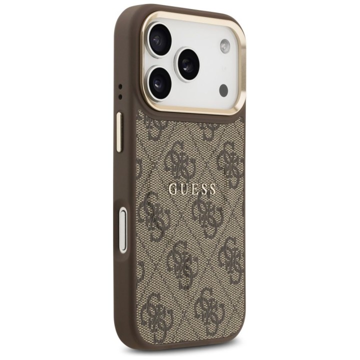 GUESS чохол для IPHONE 17 Pro сумісний з MagSafe GUHMP17LP4MSEGCW (PU 4G W/ Classic) коричневий