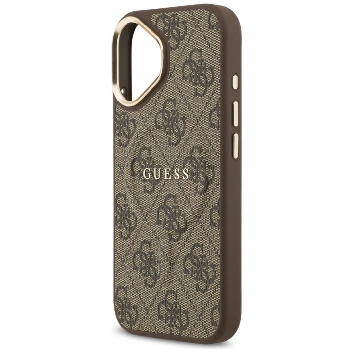 GUESS case for IPHONE 17 compatible with MagSafe GUHMP17SP4MSEGCW (PU 4G W/ Classic) brown