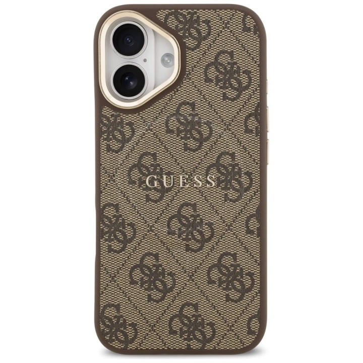 GUESS case for IPHONE 17 compatible with MagSafe GUHMP17SP4MSEGCW (PU 4G W/ Classic) brown
