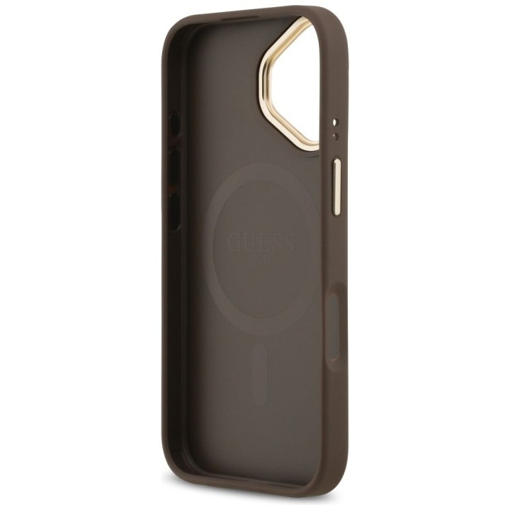 GUESS case for IPHONE 17 compatible with MagSafe GUHMP17SP4MSEGCW (PU 4G W/ Classic) brown