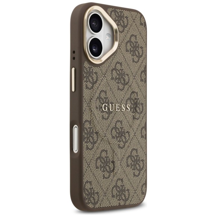 GUESS case for IPHONE 17 compatible with MagSafe GUHMP17SP4MSEGCW (PU 4G W/ Classic) brown