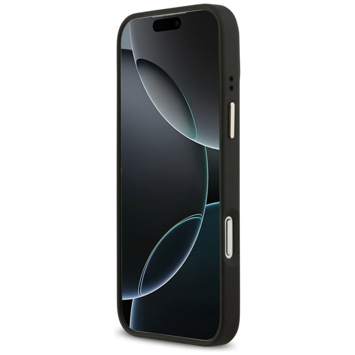 GUESS case for IPHONE 17 Pro Max compatible with MagSafe GUHMP17XP4MSEGCK (PU 4G W/ Classic) black