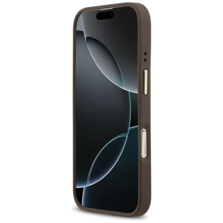 GUESS чехол для IPHONE 17 совместимый с MagSafe GUHMP17SP4MSEGCW (PU 4G W/ Classic) коричневый