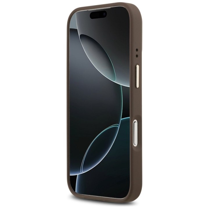 GUESS чохол для IPHONE 17 Pro сумісний з MagSafe GUHMP17LP4MSEGCW (PU 4G W/ Classic) коричневий
