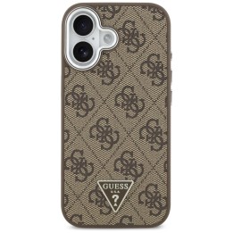 GUESS case for IPHONE 17 compatible with MagSafe GUHMP17SP4TSRCMW (PU 4G W/Triangle Logo SL) brown
