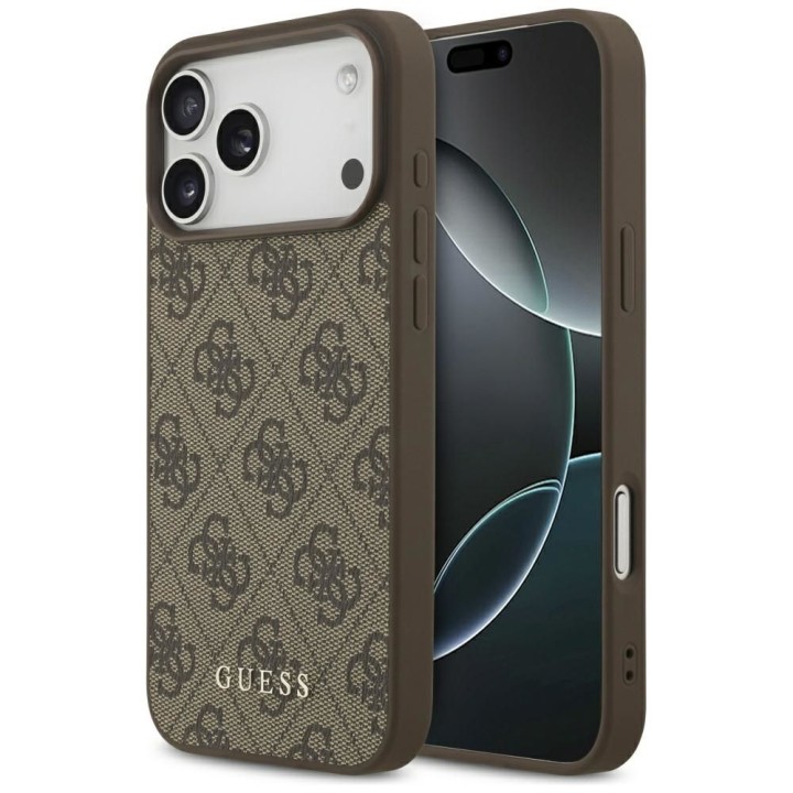GUESS чехол для IPHONE 17 Pro Max GUHCP17XG4GFBR (PU 4G Classic) коричневый
