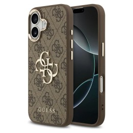 GUESS чехол для IPHONE 17 GUHCP17S4GMGCBR (PU W/ Big 4G Classic Logo) золото коричневый